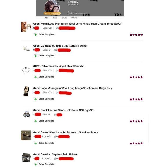 Gucci GG Web Wool Scarf Grey NWOT*f - Picture 9 of 9